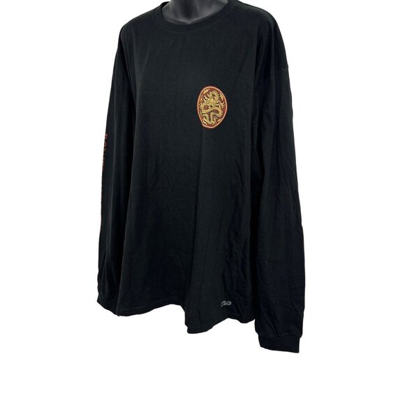 Crazy Shirts Extra Extra Large Golden Dragon Long Sleeve Tee Shirt XXL Black New - Picture 3 of 9